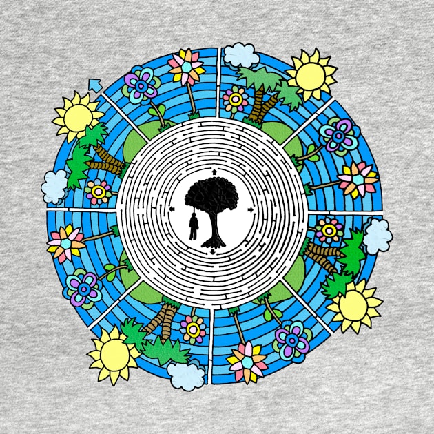 Monster in the Maze Mandala by gorff